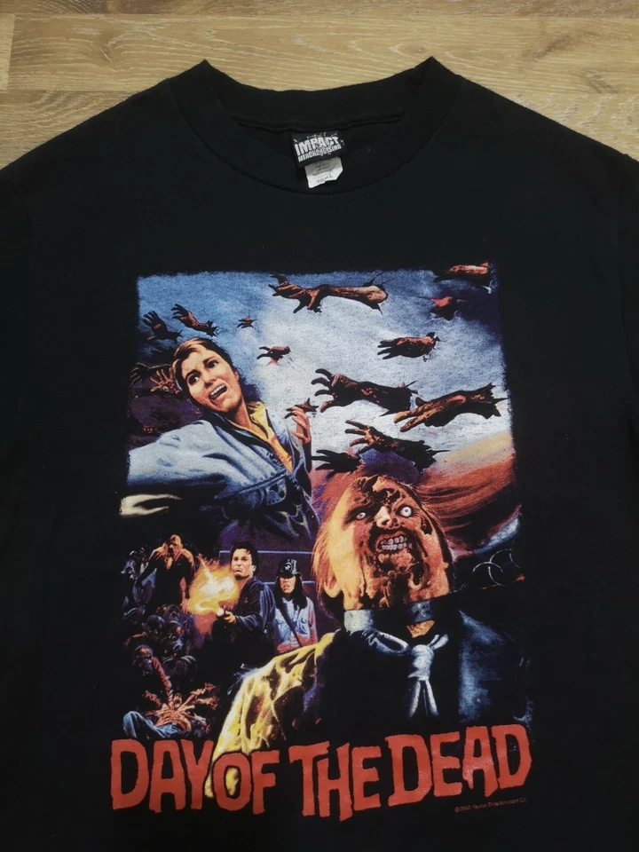 True Vintage OG 2000's Day of The Dead Movie Promo T Shirt Horror Cult Film - Image 2 of 4