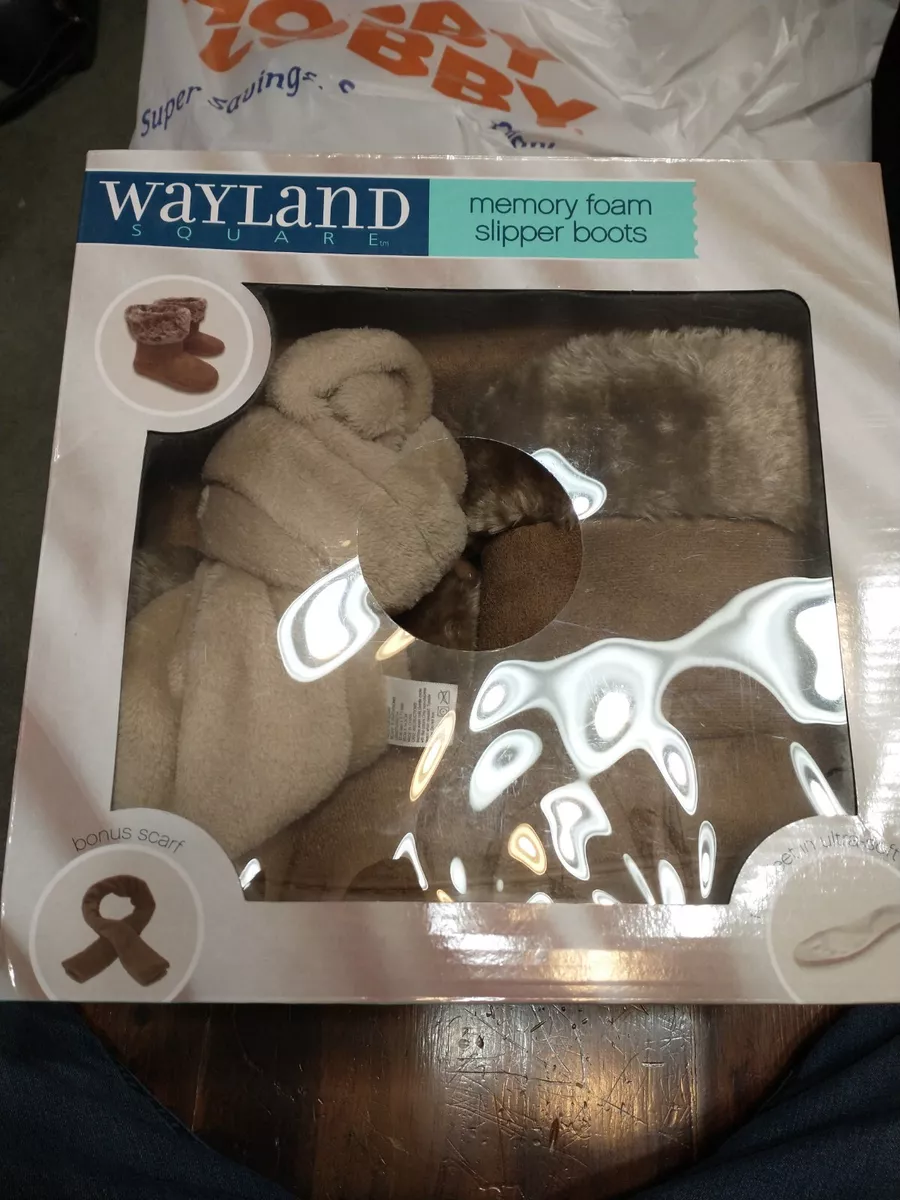 Wayland square memory foam slipper boots sale