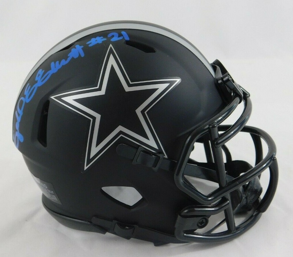 Ezekiel Elliott Autographed Signed Dallas Cowboys Eclipse Mini Helmet Beckett COA Ohio St 