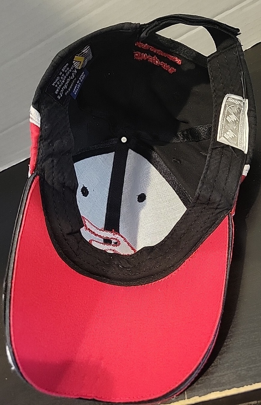 Snap On Tools Adjustable Logo Hat Black Gray Red … - image 5