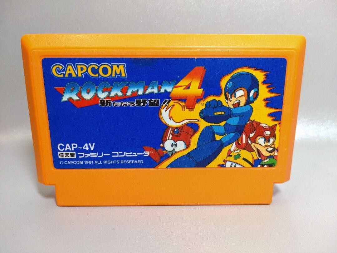 FC ロックマン4 美品 Mega Man 4 NES FC Nintendo Famicom Japanese Version Rockman Rock