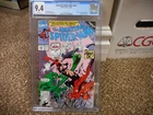 Amazing Spiderman 342 cgc 9.4 Marvel 1990 Black Cat Scorpion cover WHITE pgs NM