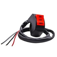 2Pcs Motorcycle Handlebar Switch 7/8" 12V ATV Handlebar for Motorbike 3 Way
