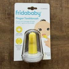 NEW Baby Baby's First Finger Toothbrush with Storage Case, 3 Months and Up 1pk