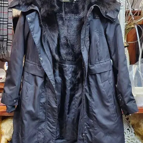 Chanel Black Faux Fur Trim Coat - Elegant Outerwear thumbnail 2