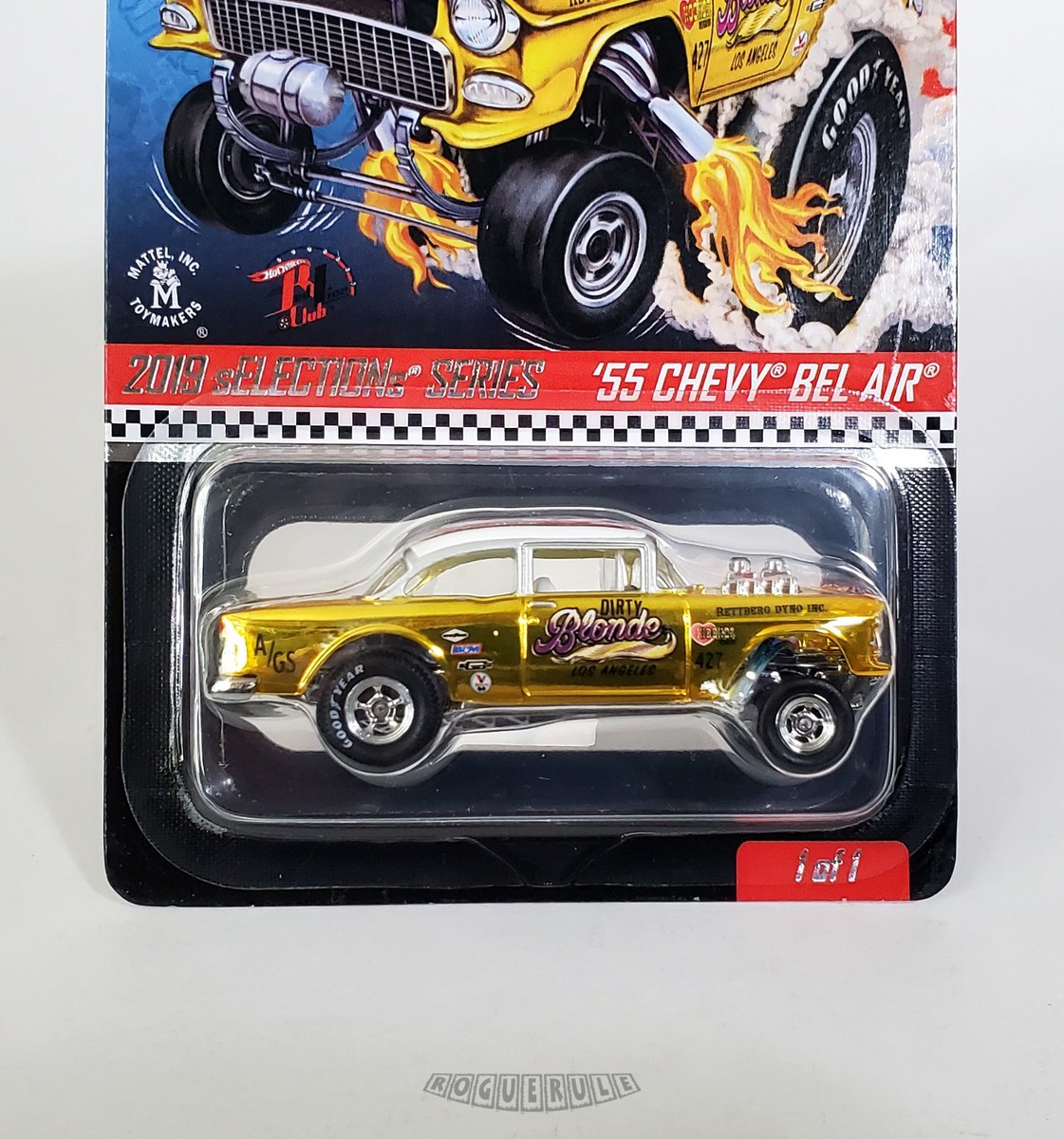 🚦Hot Wheels 2019 RLC Red Line Club sELECTIONs '55 Chevy Bel Air