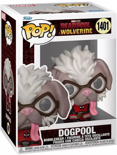 Funko Pop Deadpool and Wolverine Dogpool Marvel Studios 2024 #1401