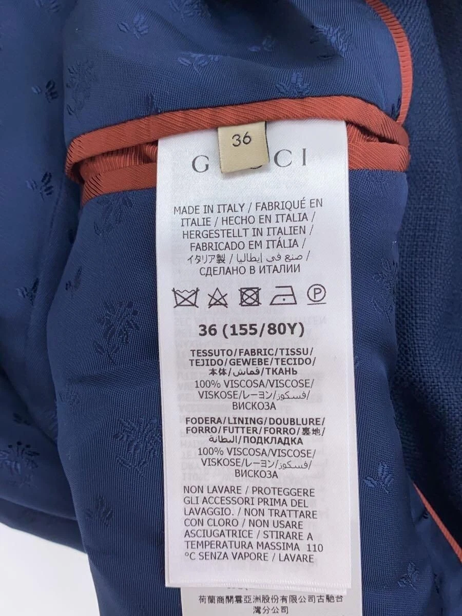 GUCCI altra giacca 36 rayon navy 691453 22SS usata