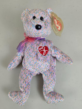 TY BEANIE BABY 2001 SIGNATURE BEAR 9" WITH TAG RETIRED 4375 EXCELLENT CONDITION