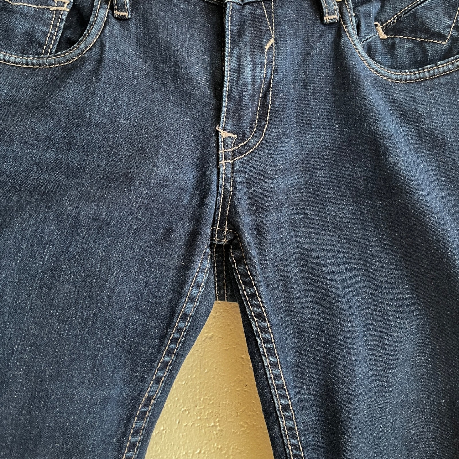 Vigoss Studio Womens Dark Denim Wash Skinny Jeans Size 27 Low Rise