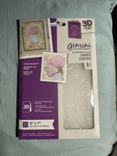 Gemini by Crafter's Companion 3D Embossing Folder Roses 5" x 7" Plastic