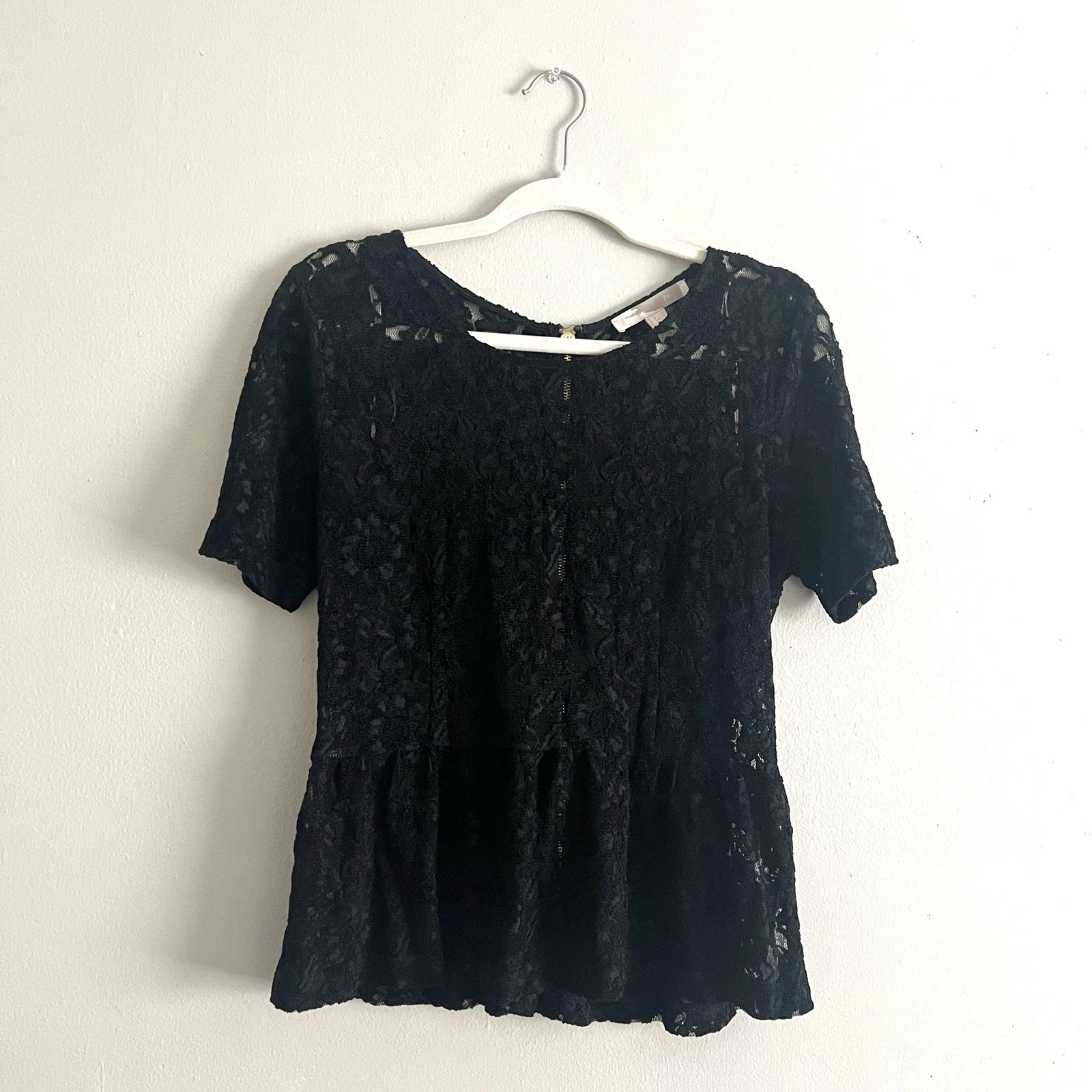 VETEMENTS Top donna Forever 21 nero in pizzo taglia grande us intime ottimeioni con conniera cernierare