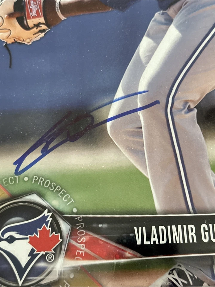 2018 BOWMAN GOLD VLADIMIR GUERRERO JR RC OVERSIZED 12”18” TRUE 1/1 PRISTINE AUTO - Image 3 of 4