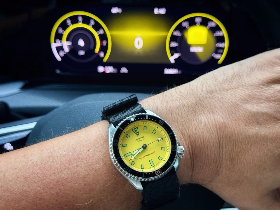 Reloj de buceo vintage modificado Seiko 7002 Foto 4 de 4