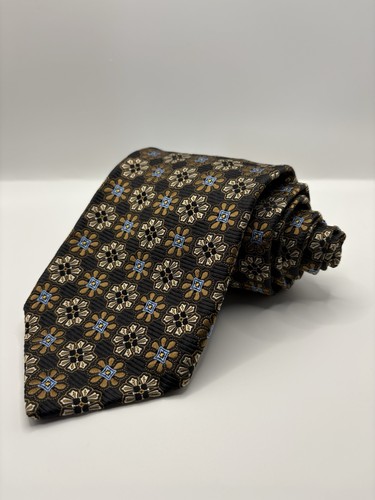 Vintage Robert Talbott Best of Class Brown Blue Gold NWT $135