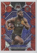 2023 Panini Mosaic Rookies Red Sparkle Prizm Trenton Simpson #367 0o3x