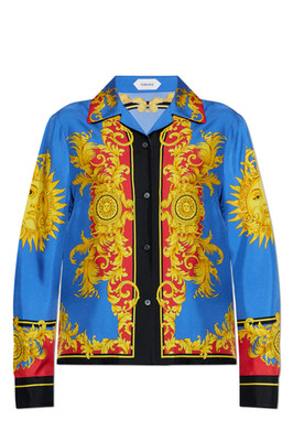 VERSACE Multicolor Silk Shirt New & Authentic
