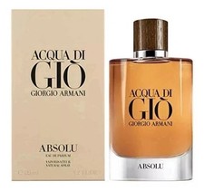 Acqua Di Gio ABSOLU Giorgio Armani Men 4.2 oz 125 ml Eau De Parfum Spray Nib
