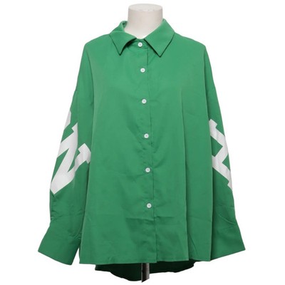 Shein Curve, Hemd, Größe: 1XL, Grün, Polyester, Print, Damen #foV
