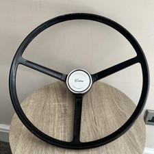 Cortina Mk1 Deep Dished Steering Wheel WITH ORIGINAL CENTRE BADGE FREE POST B1E