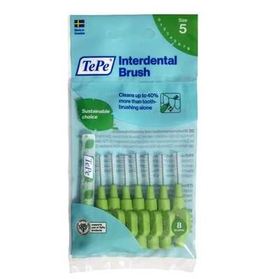 7317400002187 TePe Original szczoteczki międzyzębowe 0.8mm Zielone 8szt (P1) TeP