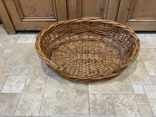 Honey Coloured Wicker Pet Bed