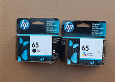 Lot of 2 GENUINE HP 65 Brand New Ink Cartridges