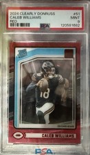 PSA 9 CLEARLY DONRUSS RED CALEB WILLIAMS