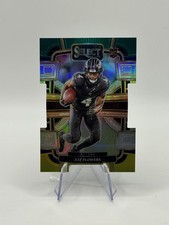 2023 Panini Select - Concourse Zay Flowers #8 Green & Yellow Prizm Die-Cut (RC)