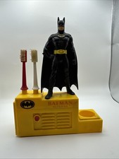 Batman Returns 1992 Vintage Battery Toothbrush  Stand RARE Voice Works