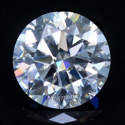Natural E Color VVS1 Brilliant Cut Certified 5.50 MM Round White Clarity Diamond