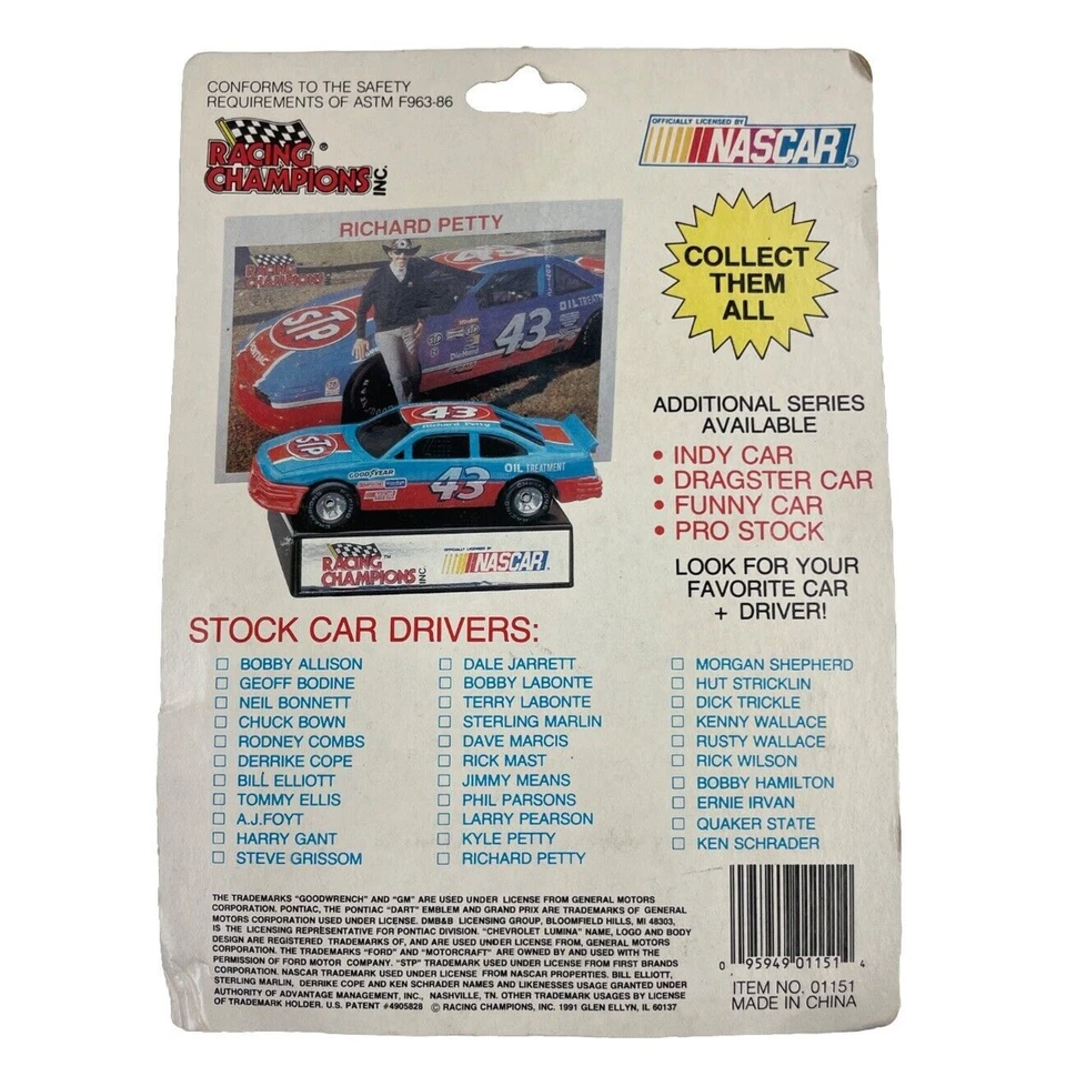Bobby Allison #12 Racing Champions escala 1:64 Die Cast Foto 2 de 2