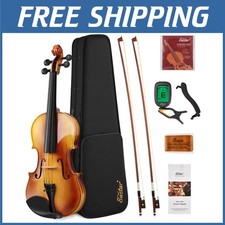 Full Size 4/4 Violin Set with Case  Accessories