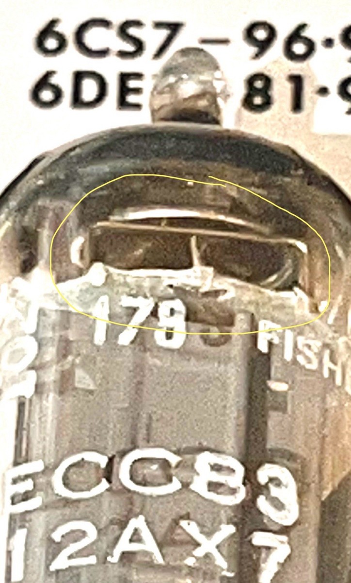 NOS Mullard Ecc83 12ax7 Great Britain Tested by Microtracer for