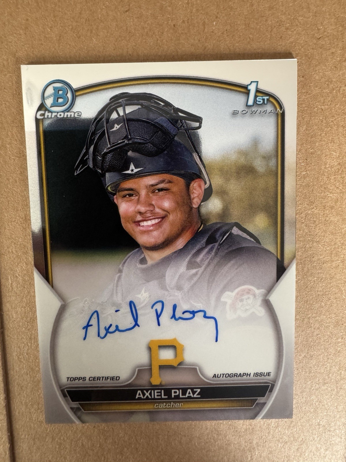 AXIEL PLAZ 2023 BOWMAN CHROME 1ST RC AUTO #CPA-APL