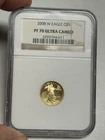 2008 W $5 NGC PF70 American Gold Eagle, 1/10 oz Ultra Cameo GEM PROOF AGE Coin