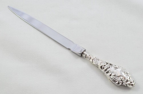 Abridor de letras con mango de plata esterlina Chester para damas patrón Mayfield 1912 - Imagen 2 de 6