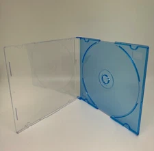 SALE! 10 TOP QUALITY 5.2MM NEON SLIM CD JEWEL CASES, BLUE, K-CDPSSNE-25P(BLUE)