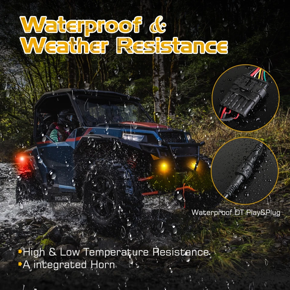 Kit de señal de giro UTV con LED para Yamaha Wolverine RMAX2 RMAX4 X2 1000 X4 2021-2024 Foto 4 de 4