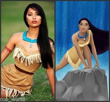 Pocahontas Princess Outfits Outfits "Pocahontas" Indian Dress Cosplay Costume