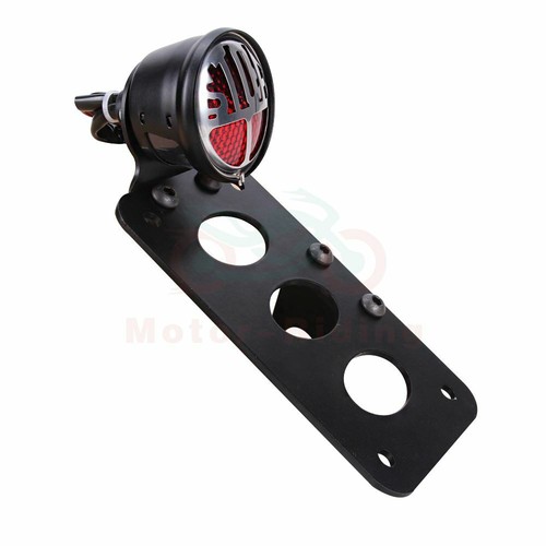 Motorcycle Tail Brake Light License Plate Bracket Side Mount For Harley Chopper - Picture 11 of 12