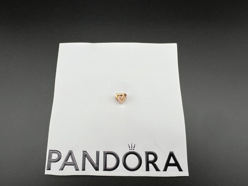 NEW Authentic Pandora 14k Rose Gold Plated Intertwined Love Hearts Charm - Picture 2 of 12