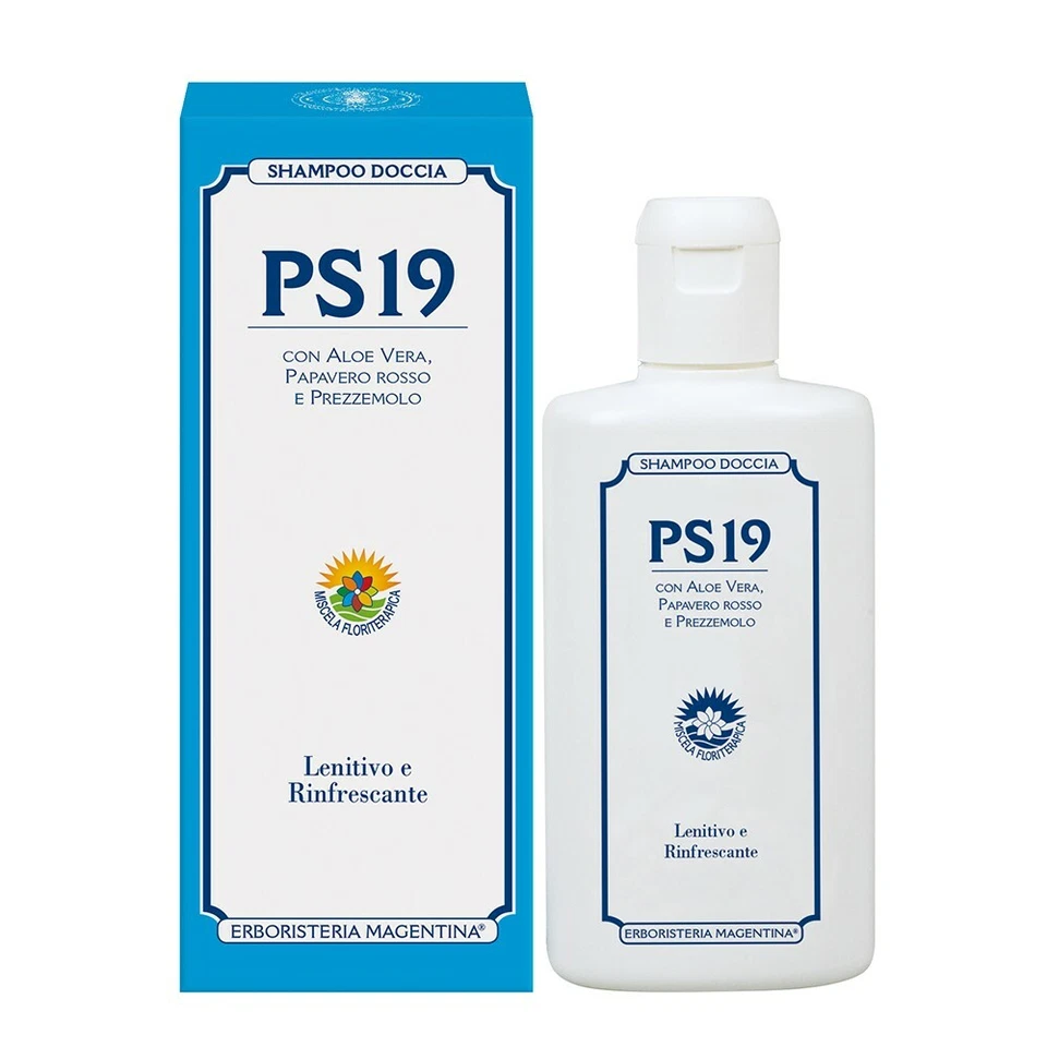 PS 19 Shampoo Doccia 200 ml. Psoriasi,dermatite,forfora Erboristeria Magentina