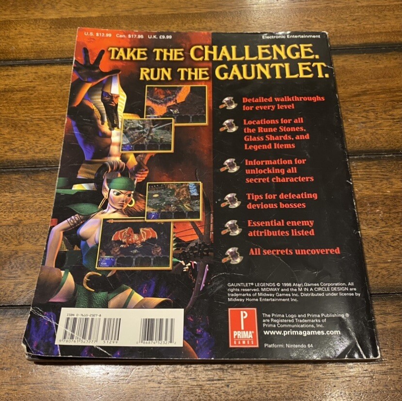 Prima's Official Strategy Guides: Gauntlet Legends Prima N64 Nintendo ...