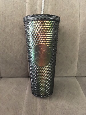 Starbucks Studded tumbler Black Gray Dark Bling iridescent Fall 2020 Venti  | eBay