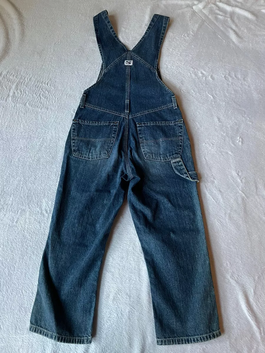 Silver Jeans Overalls Bibs Made in Canada Cropped Waist 26 Size XS