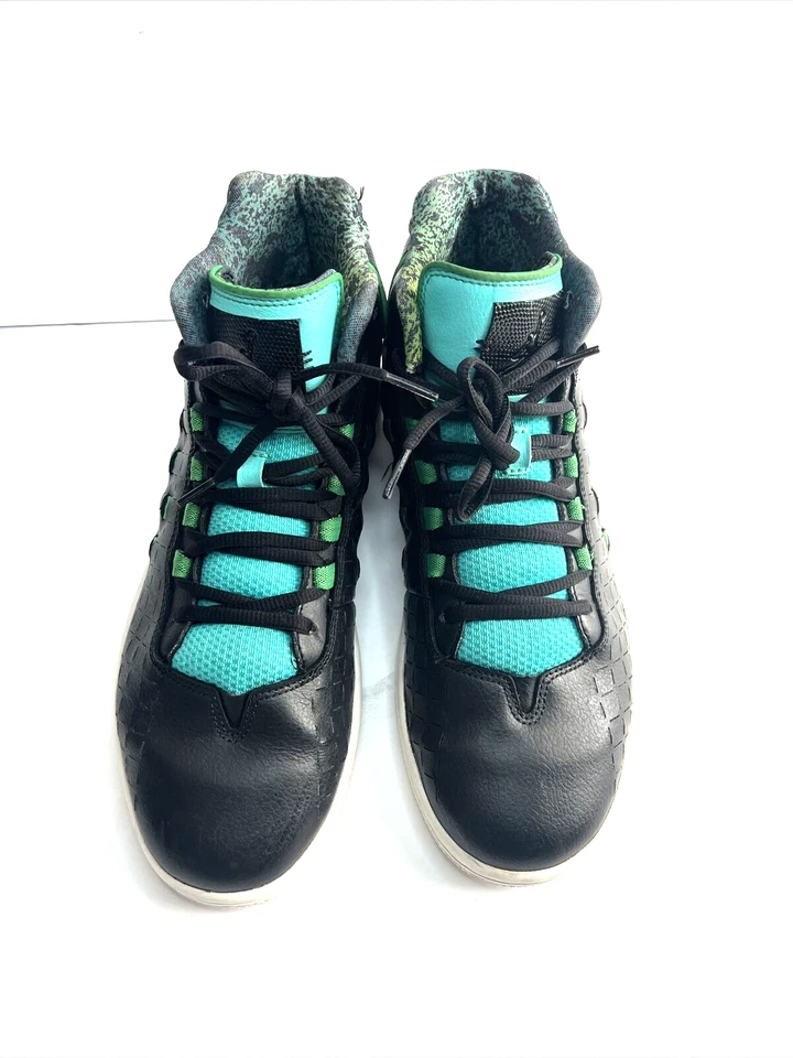 Nike Air Jordan Illusion Negro Verde Chispa Tenis Zapatos Hombres Talla 9 Foto 3 de 4