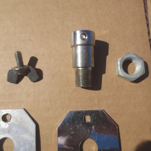 Vintage 1960's CAMCO Disappearing Bass Drum Spur/Leg Mounting Plates -NICE! - Picture 5 of 13