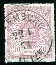 LUXEMBOURG MICHEL Nr. 21 farbfrisch o LUXEMBURG 22 1 74, geprüft FSPL