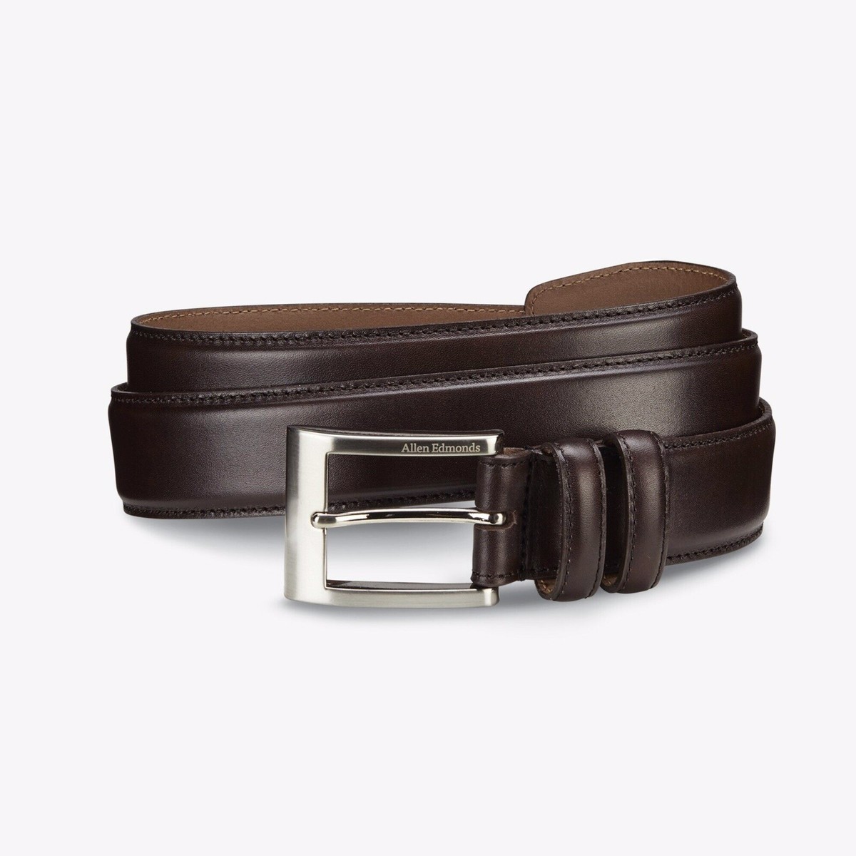 Wide Basic Dress Belt | Men Brand New Allen Edmonds Navy Wide Basic Dress Belt Sz-42. main image 2